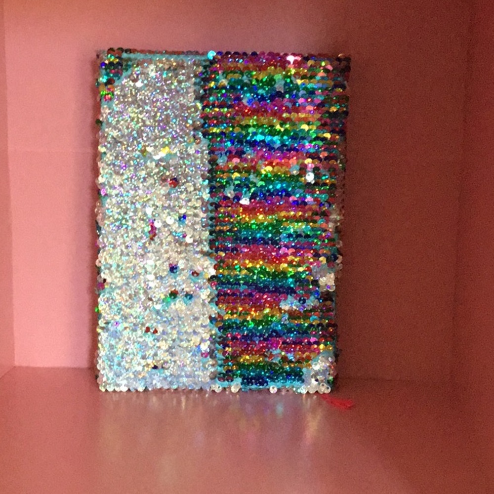 Flip sequin notebook from Justice